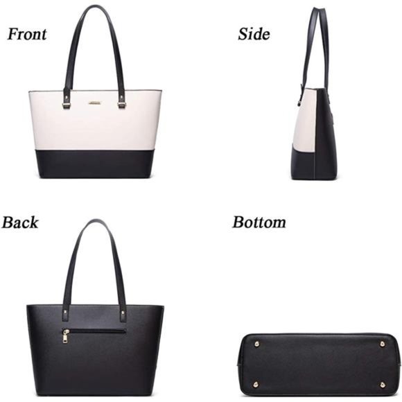 Womens 4pc Set Fashion Synthetic Leather Handbags Tote Bag Shoulder Bag Wallet - Picture 2 of 6